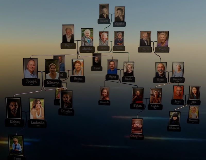 arbre généalogique 3D